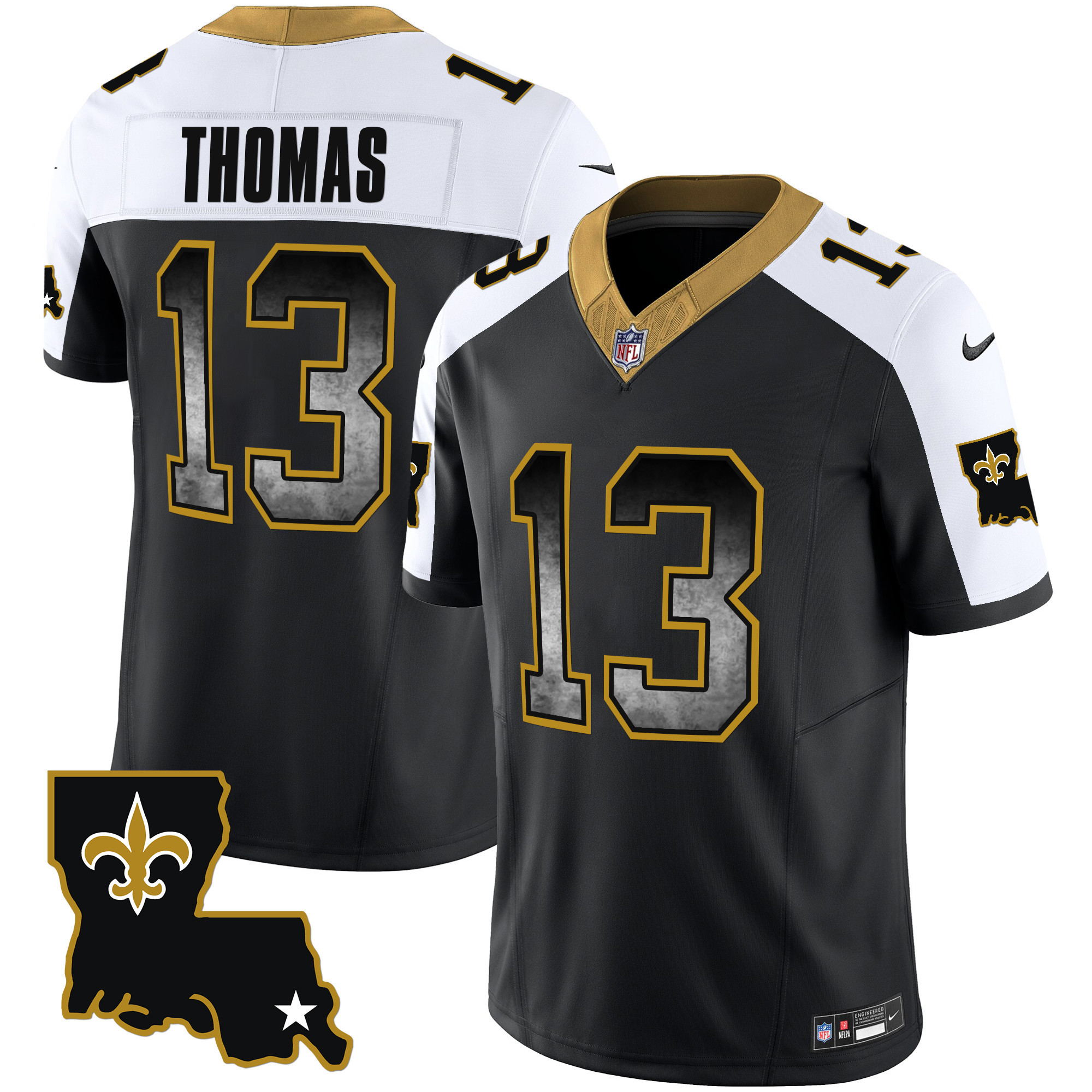 Michael Thomas Men's New Orleans Saints 1987 Legacy Arch Smoke Alternate Jersey - All Stitched