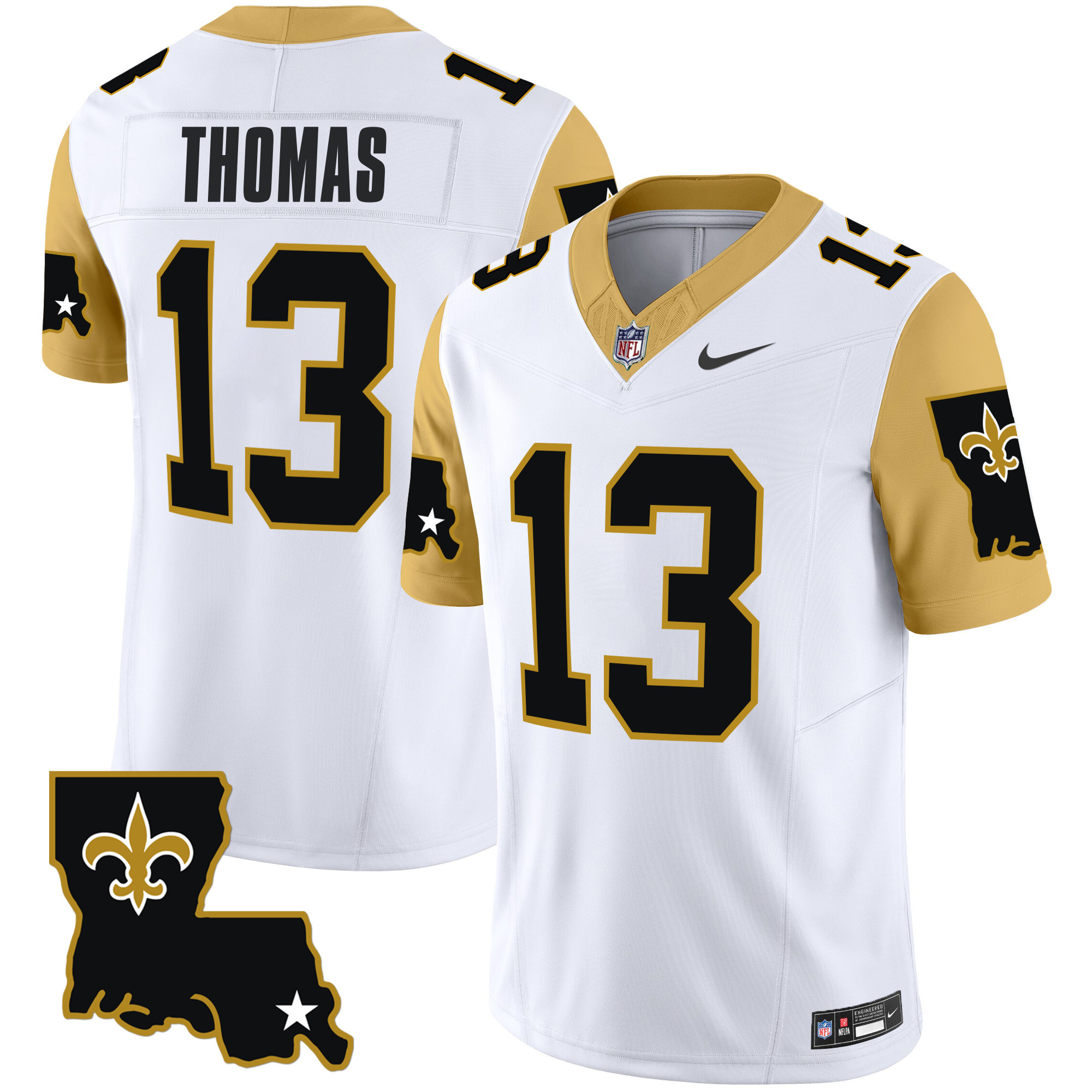 Michael Thomas Men's New Orleans Saints 1987 Legacy Vapor Limited White Jersey - All Stitched