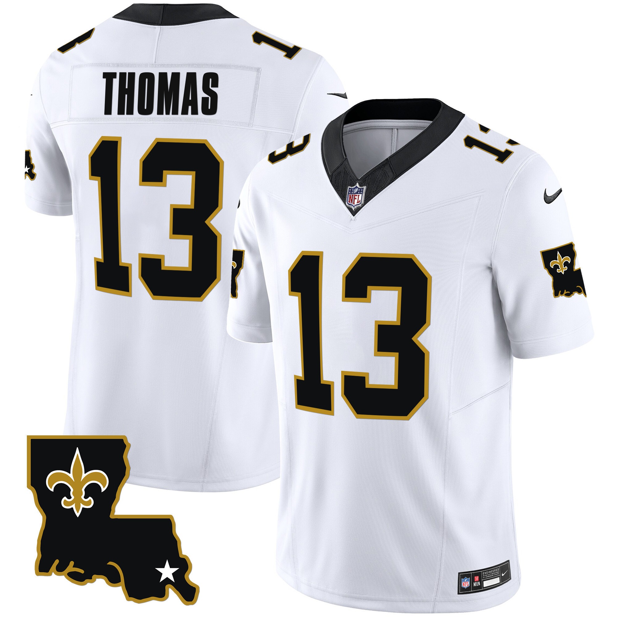 Michael Thomas Men's New Orleans Saints 1987 Legacy Vapor White Jersey - All Stitched
