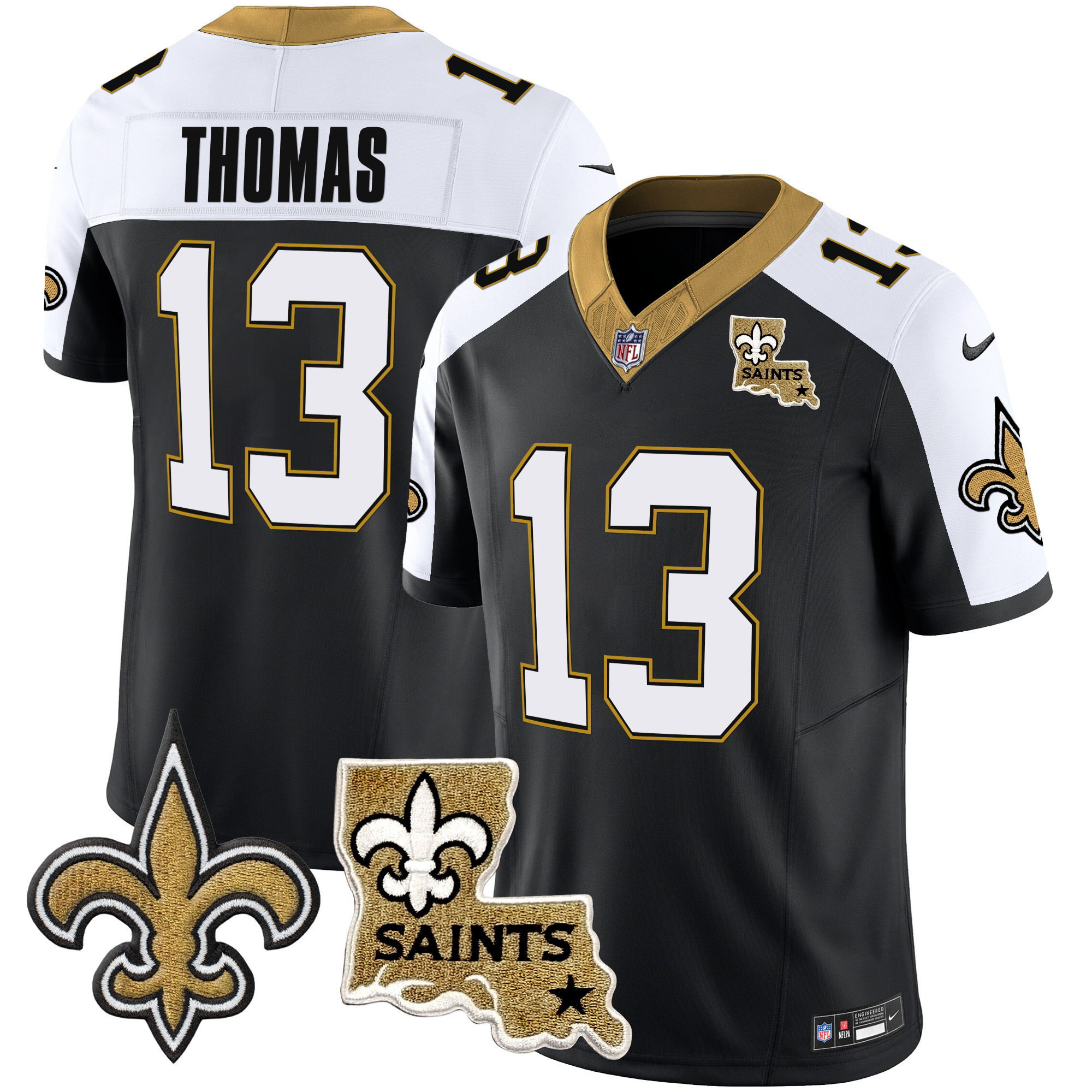 Michael Thomas Men's New Orleans Saints Vapor Limited Alternate Jersey - All Stitched