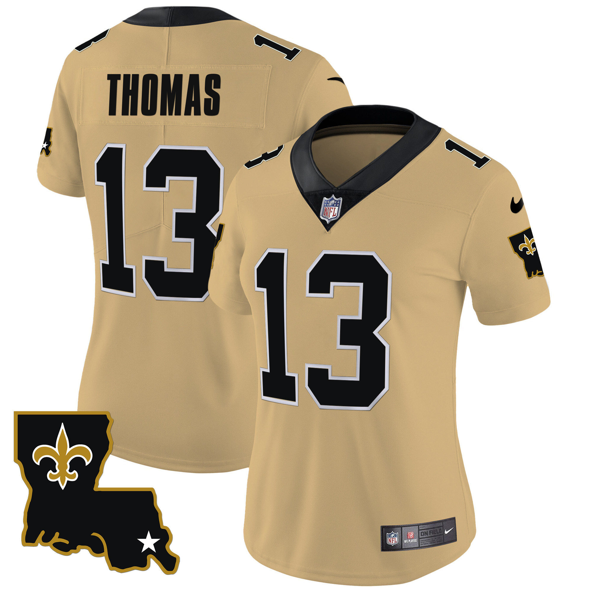 Michael Thomas Women's New Orleans Saints 1987 Legacy Vapor Gold Jersey - All Stitched