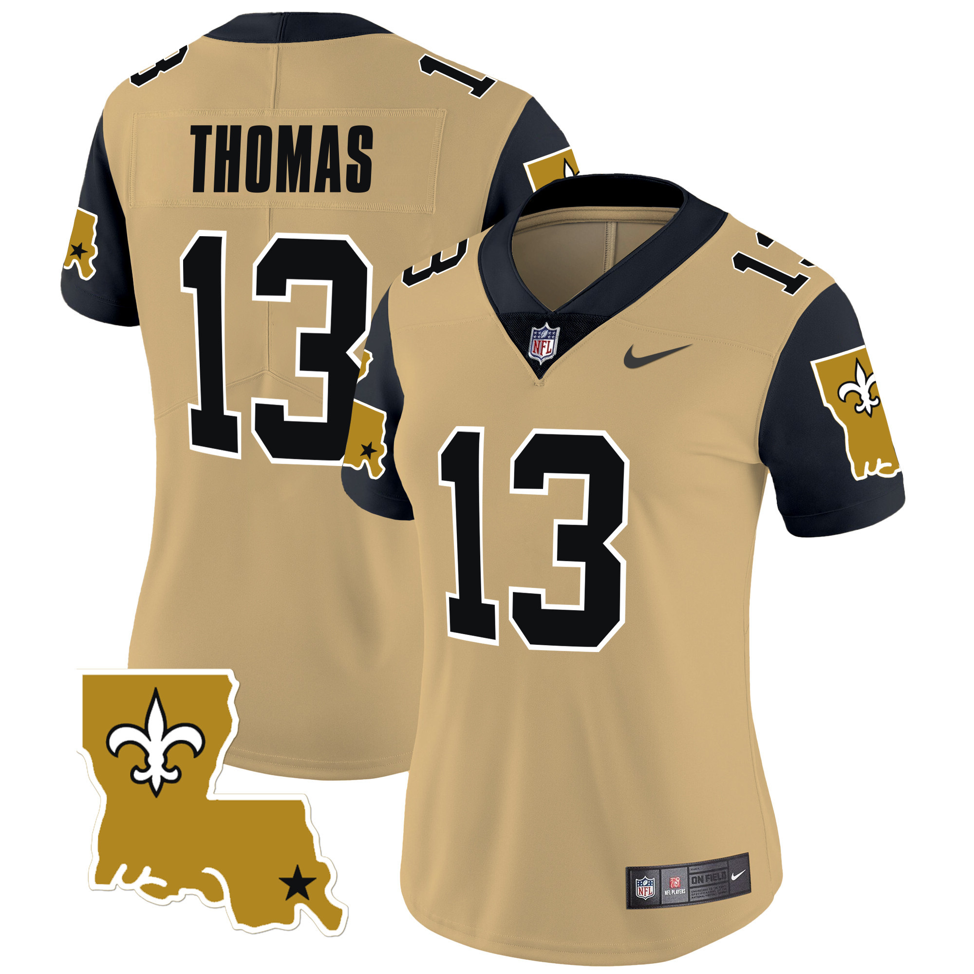 Michael Thomas Women's New Orleans Saints 1987 Legacy Vapor Limited Gold Jersey - All Stitched
