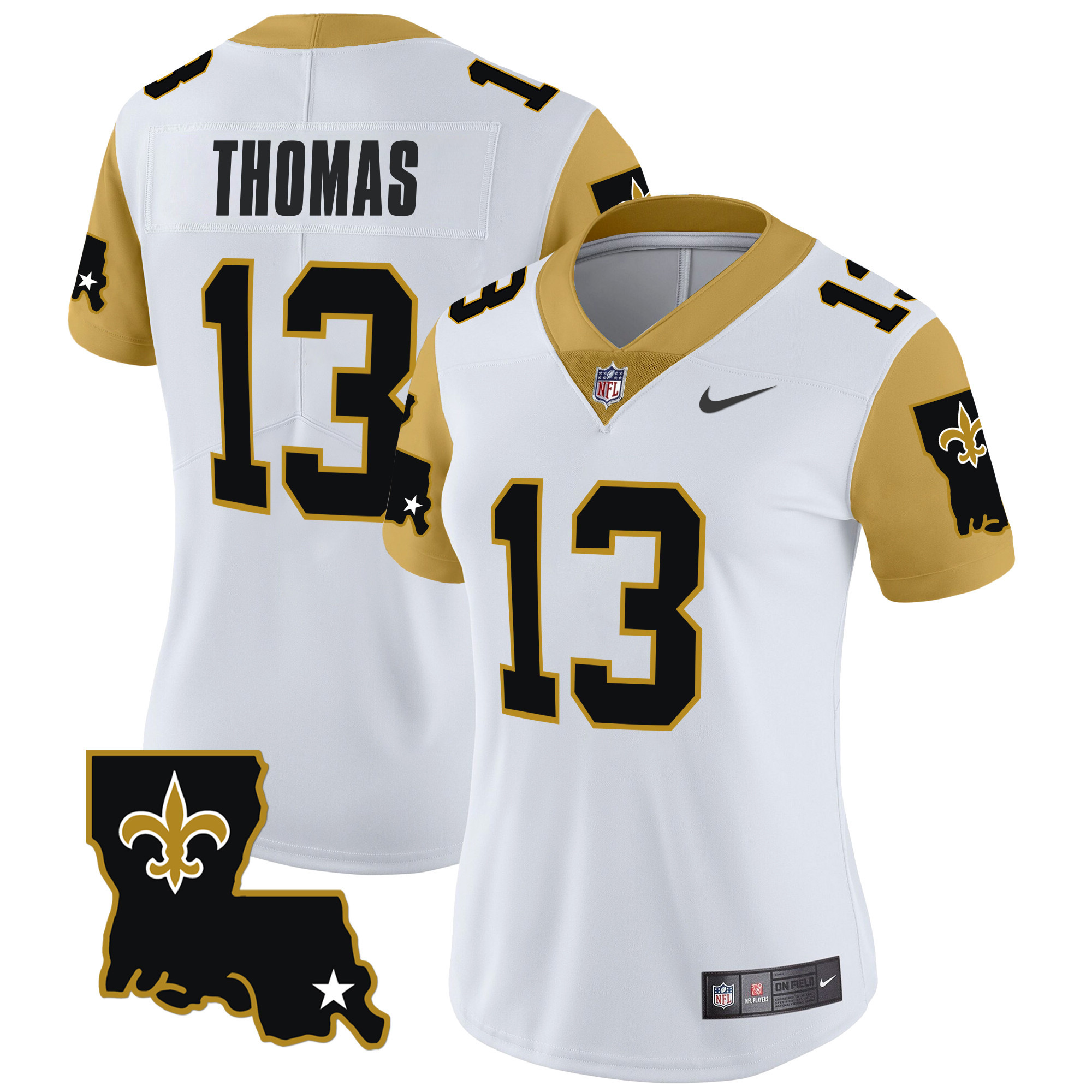 Michael Thomas Women's New Orleans Saints 1987 Legacy Vapor Limited White Jersey - All Stitched