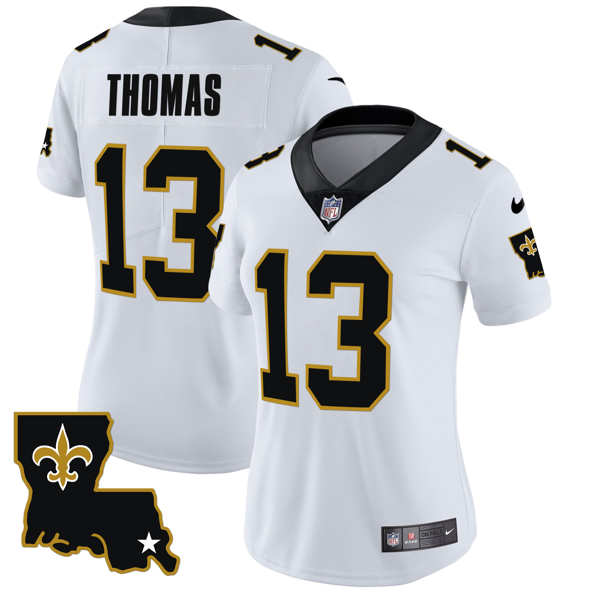 Michael Thomas Women's New Orleans Saints 1987 Legacy Vapor White Jersey - All Stitched