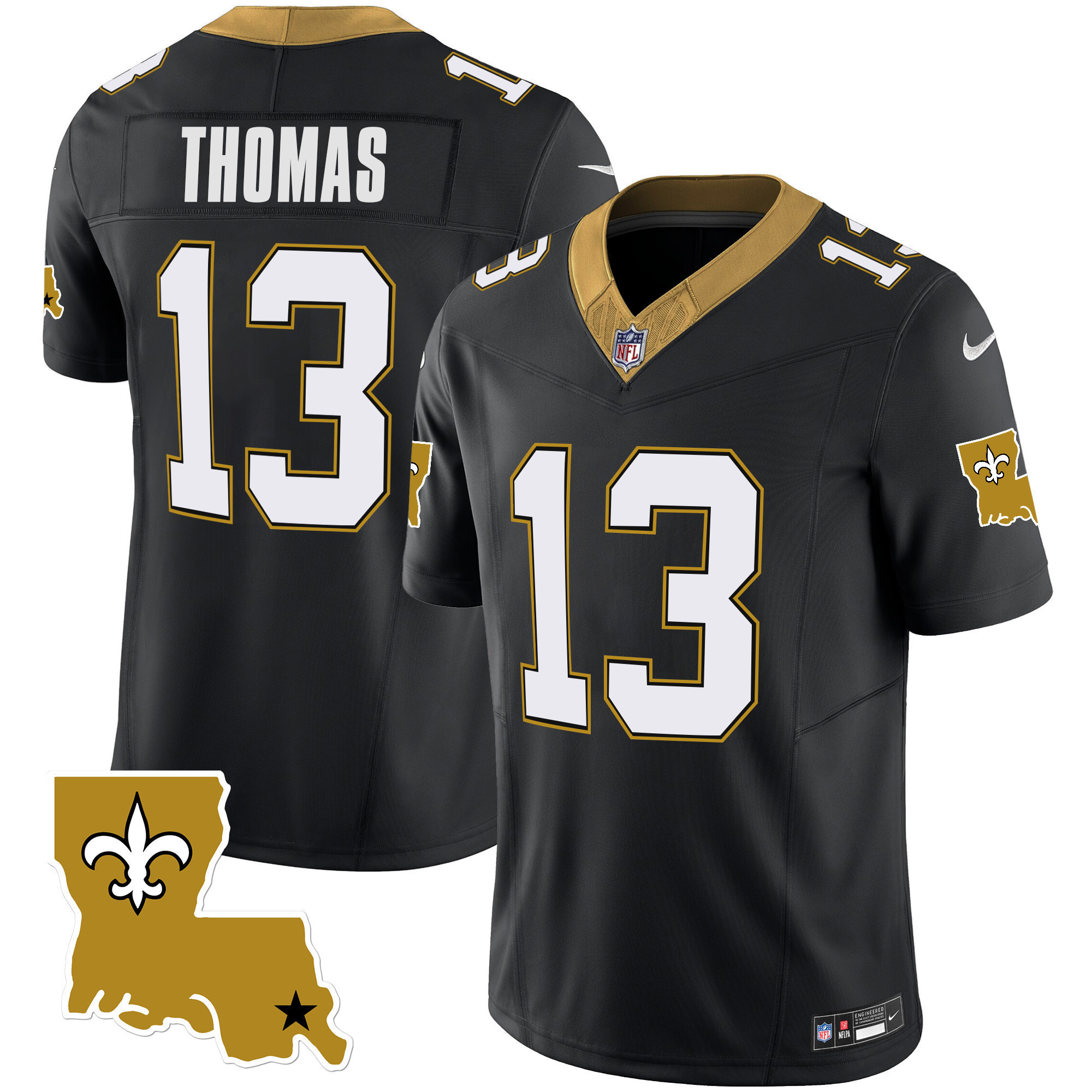 Michael Thomas Youth's New Orleans Saints 1987 Legacy Vapor Black Jersey - All Stitched