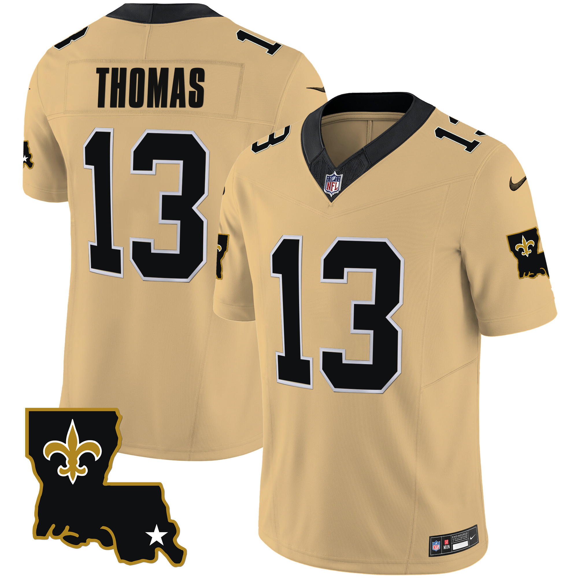 Michael Thomas Youth's New Orleans Saints 1987 Legacy Vapor Gold Jersey - All Stitched