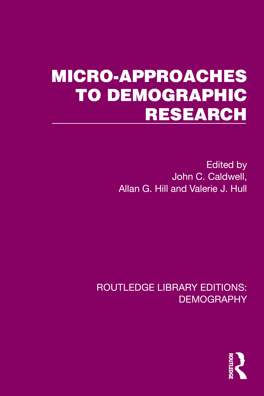 Micro-Approaches to Demographic Research 1st Edition â€“ PDF/EPUB Version Downloadable