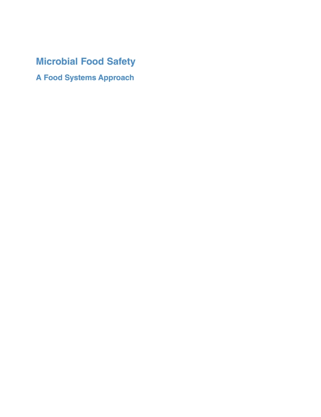Microbial Food Safety A Food Systems Approach  â€“ PDF/EPUB Version Downloadable