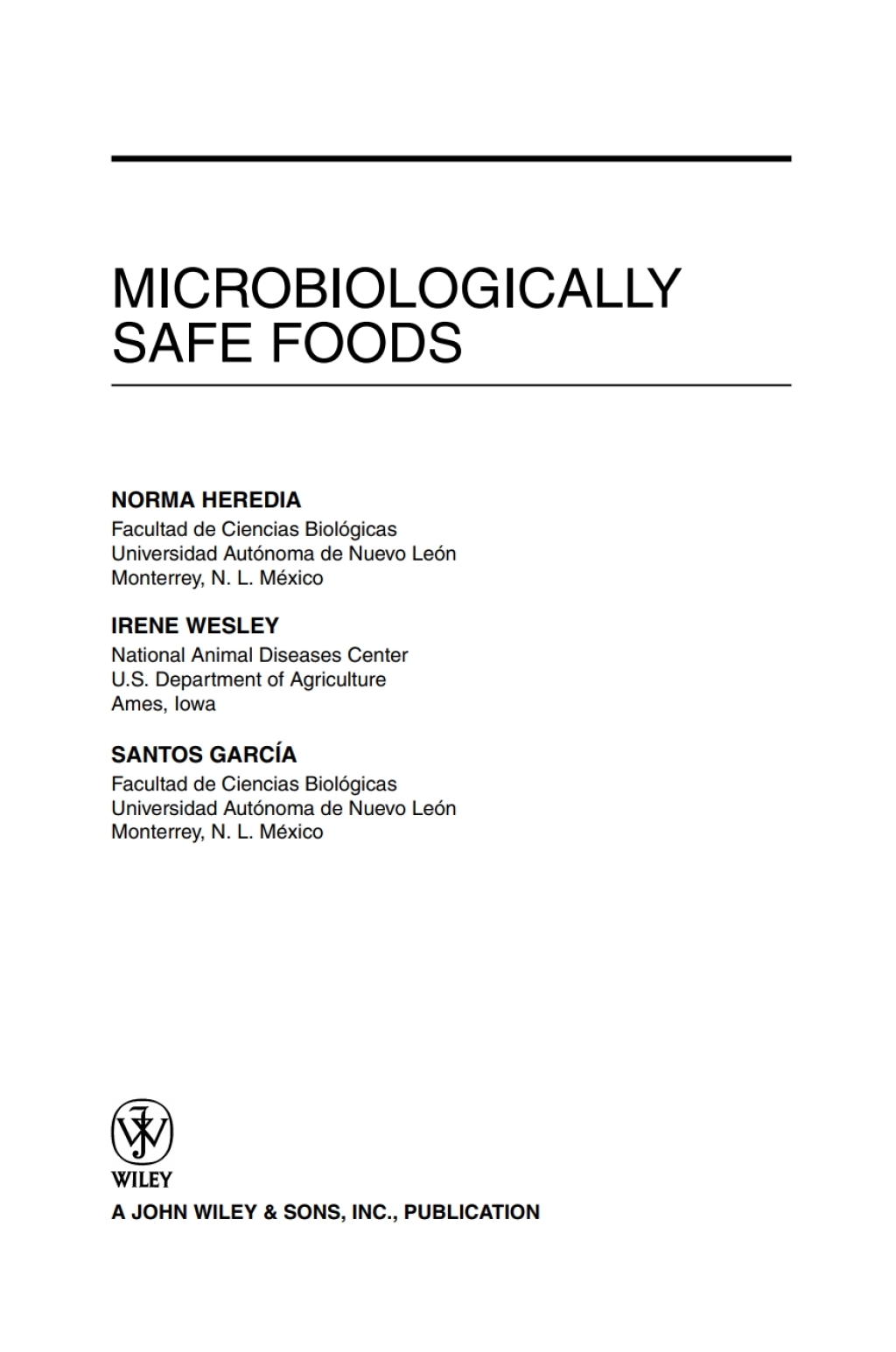 Microbiologically Safe Foods 1st Edition â€“ PDF/EPUB Version Downloadable