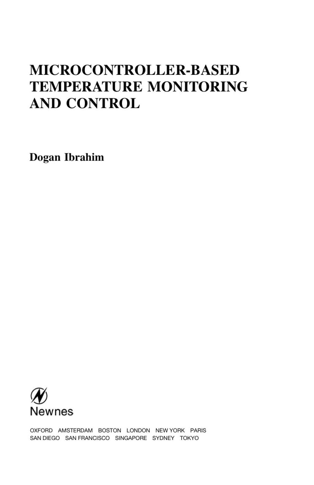 Microcontroller-Based Temperature Monitoring and Control  â€“ PDF/EPUB Version Downloadable