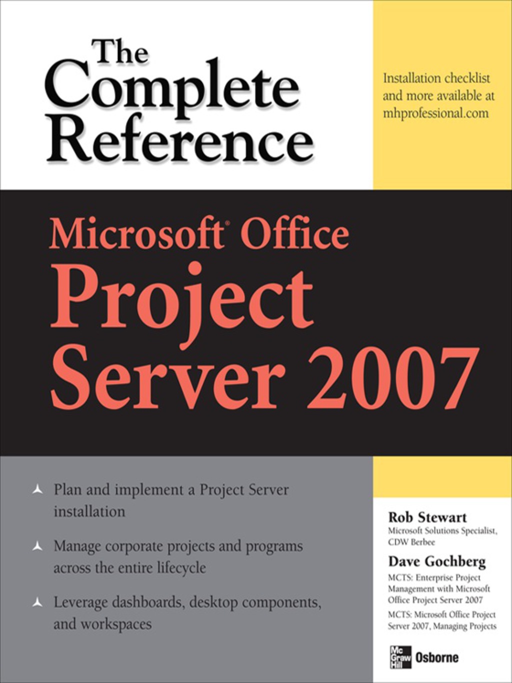 MicrosoftÂ® Office Project Server 2007: The Complete Reference 1st Edition â€“ PDF/EPUB Version Downloadable