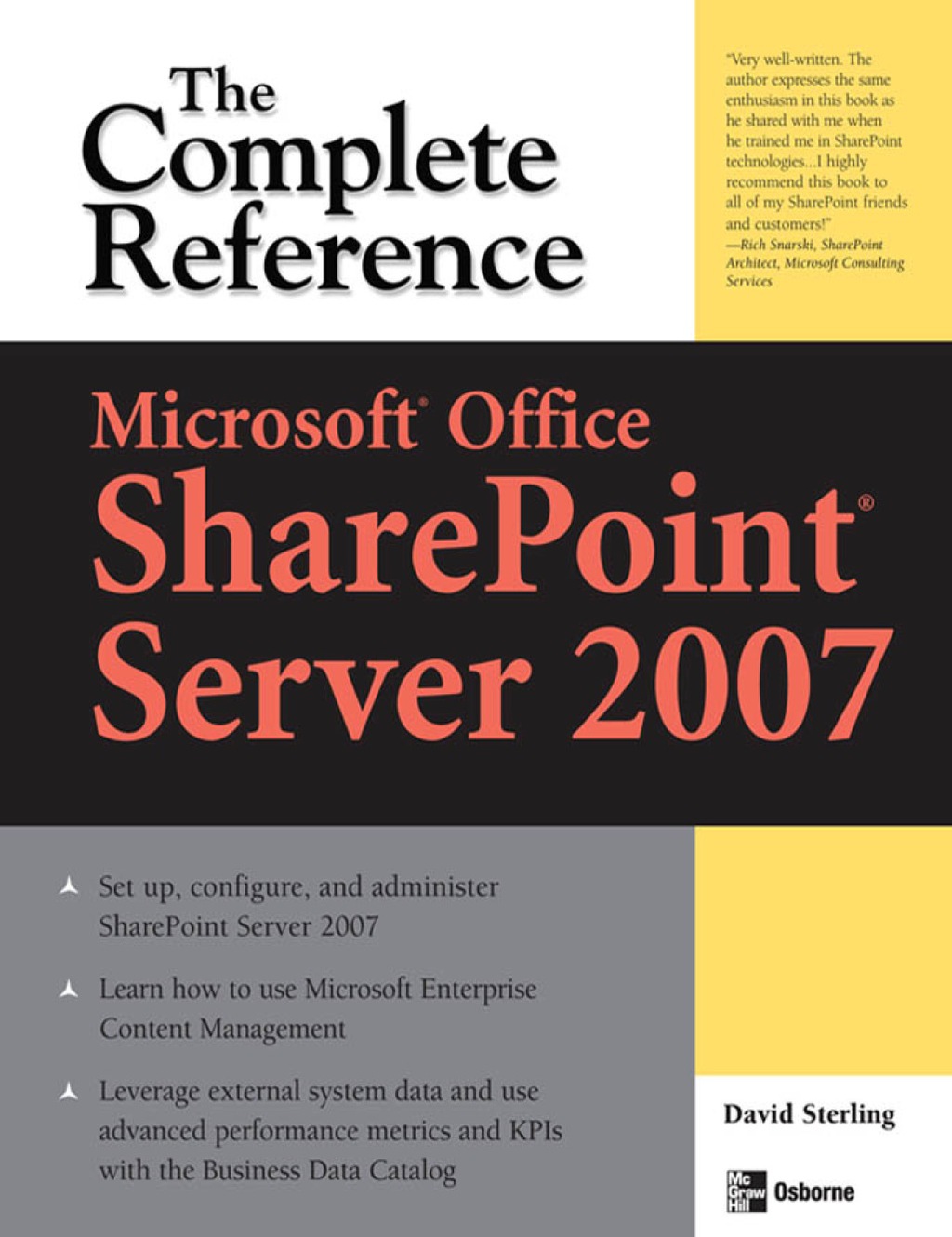 MicrosoftÂ® Office SharePointÂ® Server 2007: The Complete Reference 1st Edition â€“ PDF/EPUB Version Downloadable