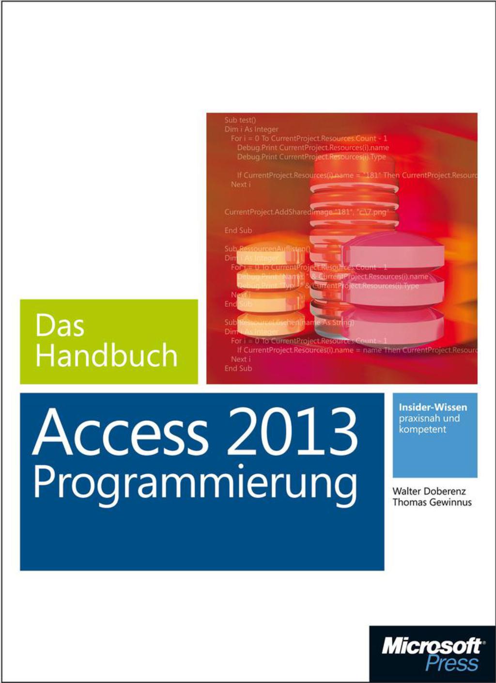 Microsoft Access 2013 Programmierung - Das Handbuch 1st Edition â€“ PDF/EPUB Version Downloadable