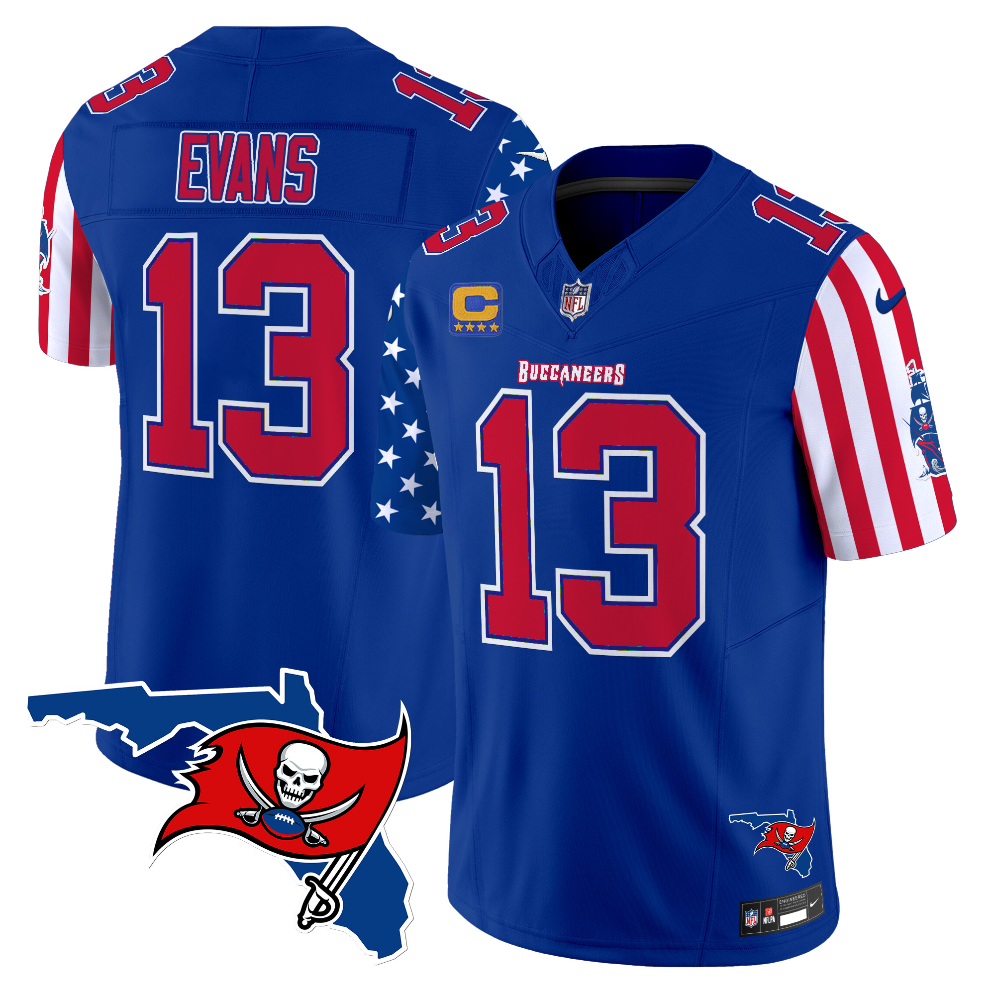 Mike Evans Men's Tampa Bay Buccaneers American Style Vapor Limited Royal Jersey - All Stitched