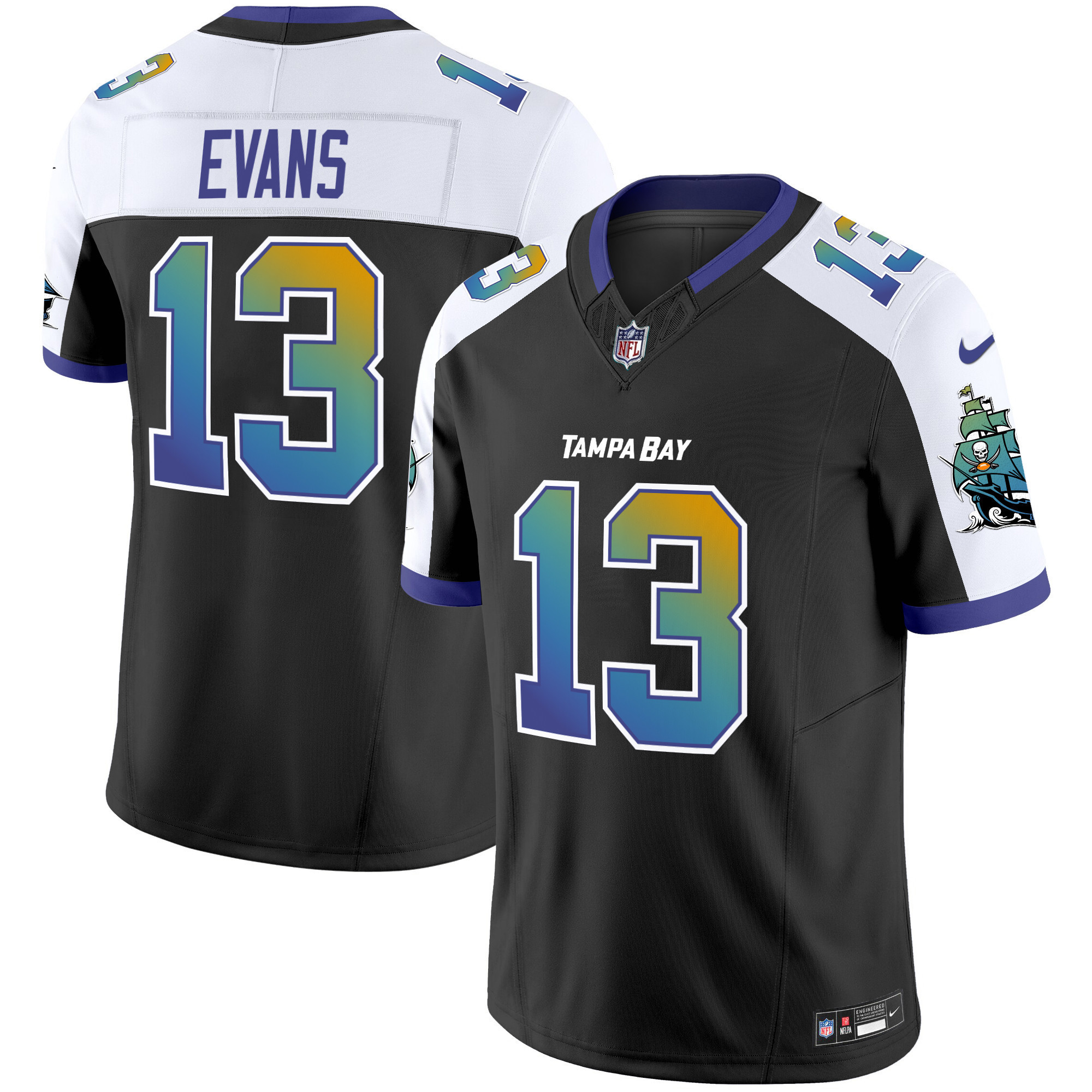 Mike Evans Men's Tampa Bay Buccaneers "Tampa City" Vapor Limited Alternate Jersey - All Stitched