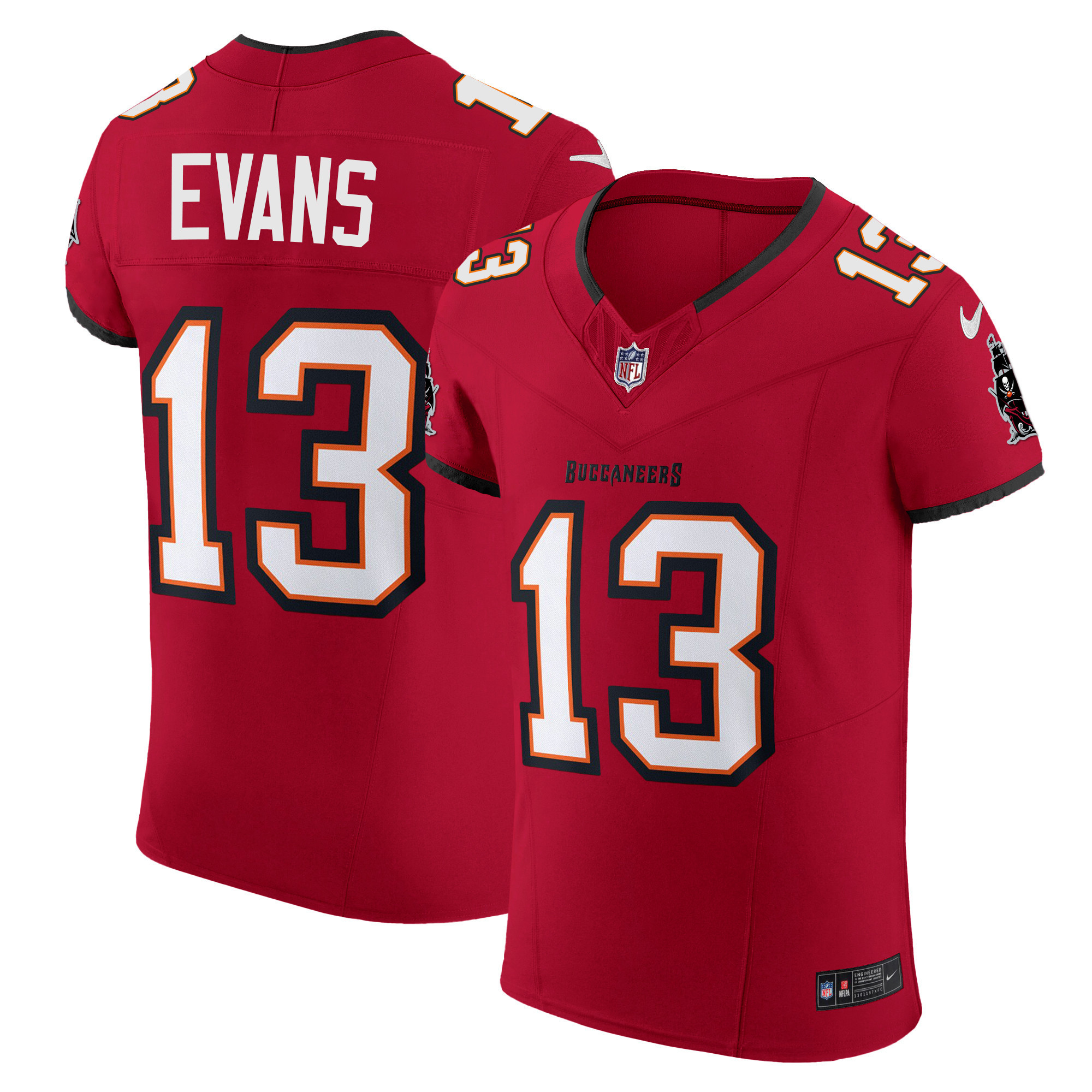 Mike Evans Men's Tampa Bay Buccaneers Vapor Elite Red Jersey - All Stitched