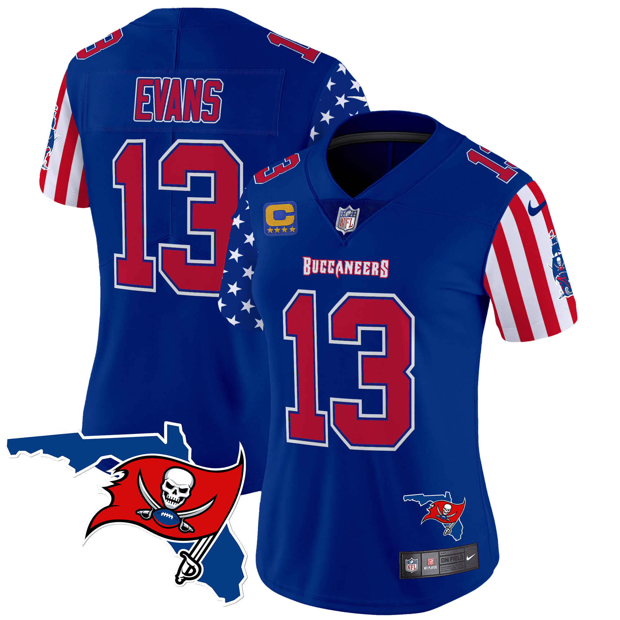 Mike Evans Women's Tampa Bay Buccaneers American Style Vapor Limited Royal Jersey - All Stitched