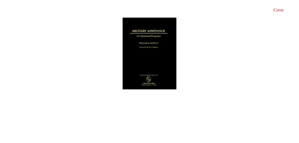 Military Assistance An Operational Perspective 1st Edition â€“ PDF/EPUB Version Downloadable