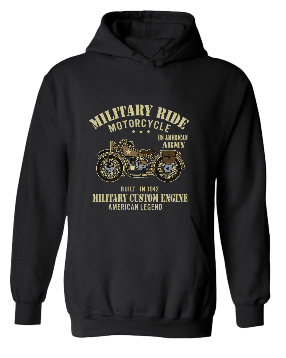 Military custom engine American legend hoodie