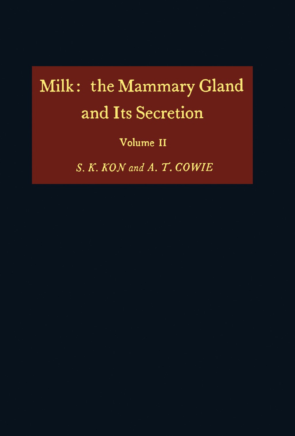 Milk: the Mammary Gland and Its Secretion  â€“ PDF/EPUB Version Downloadable
