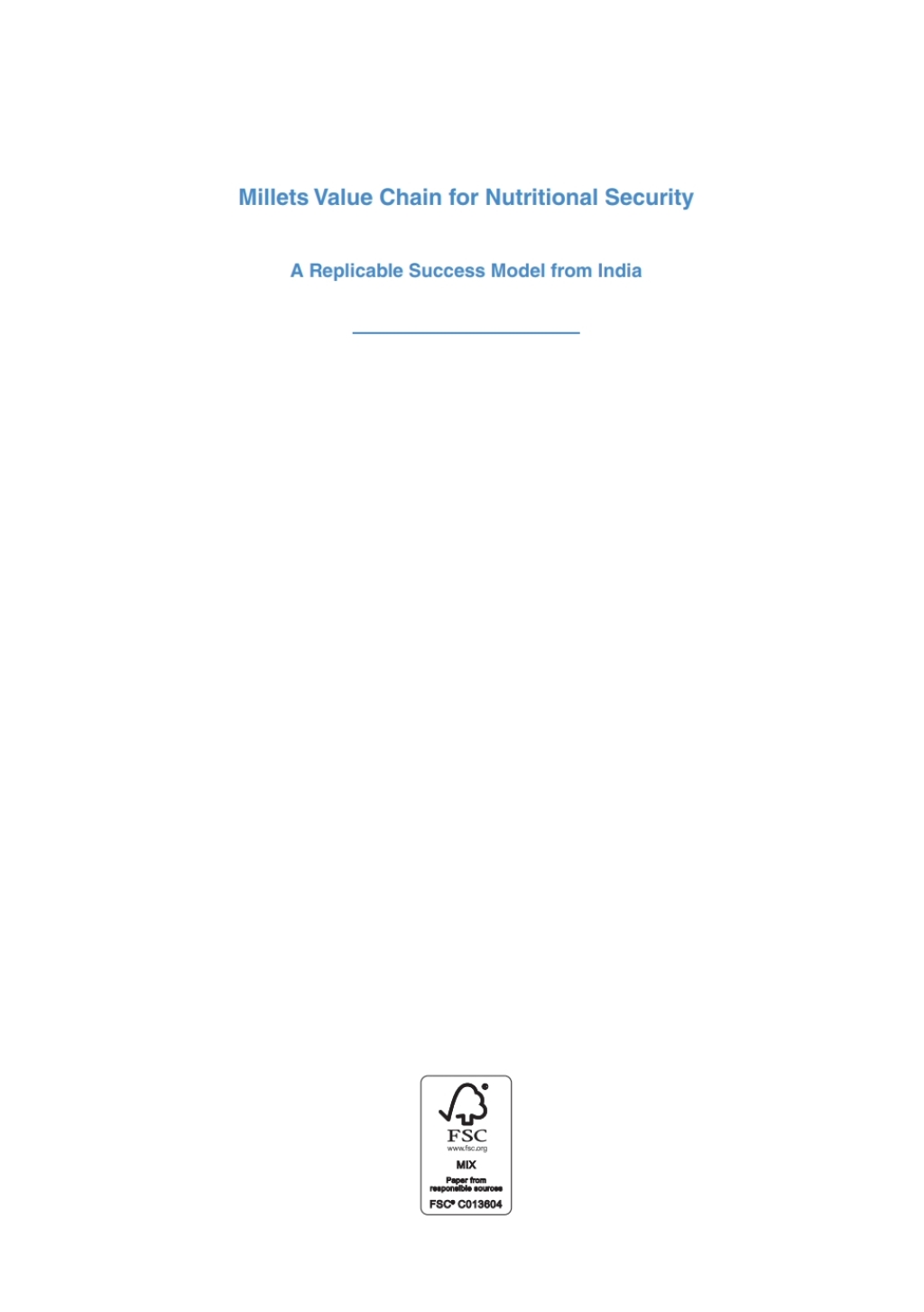 Millets Value Chain for Nutritional Security A Replicable Success Model from India – PDF/EPUB Version Downloadable Millets Value Chain for Nutritional Security A Replicable Success Model from India – PDF/EPUB Version Downloadable - Image 1