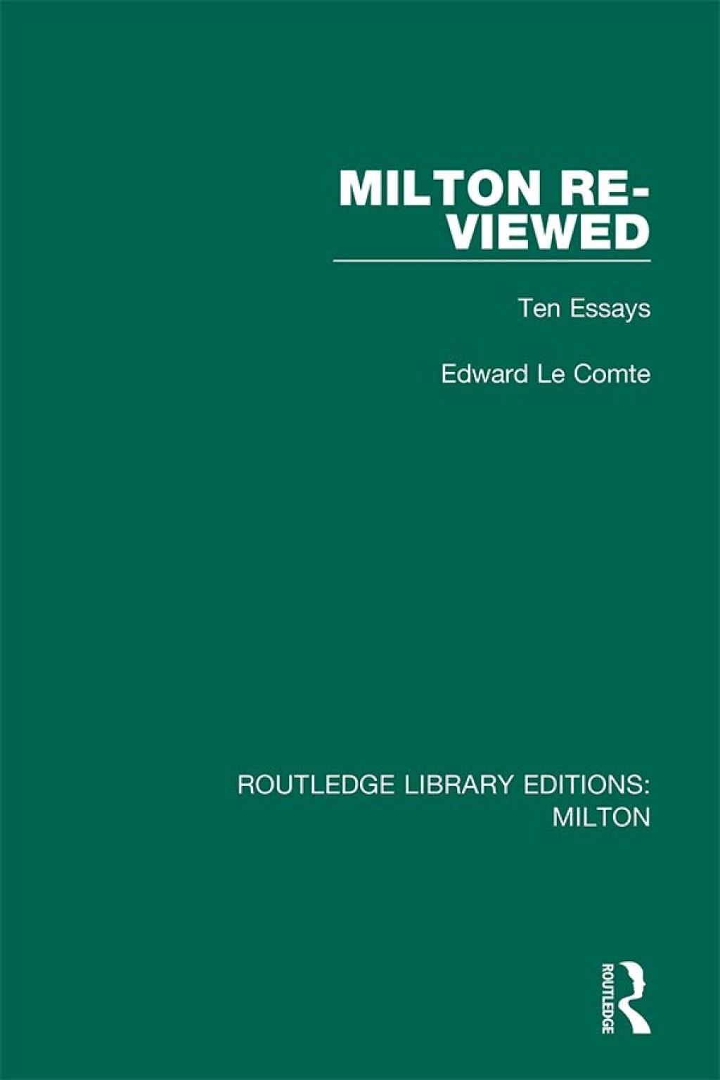 Milton Re-viewed Ten Essays 1st Edition â€“ PDF/EPUB Version Downloadable