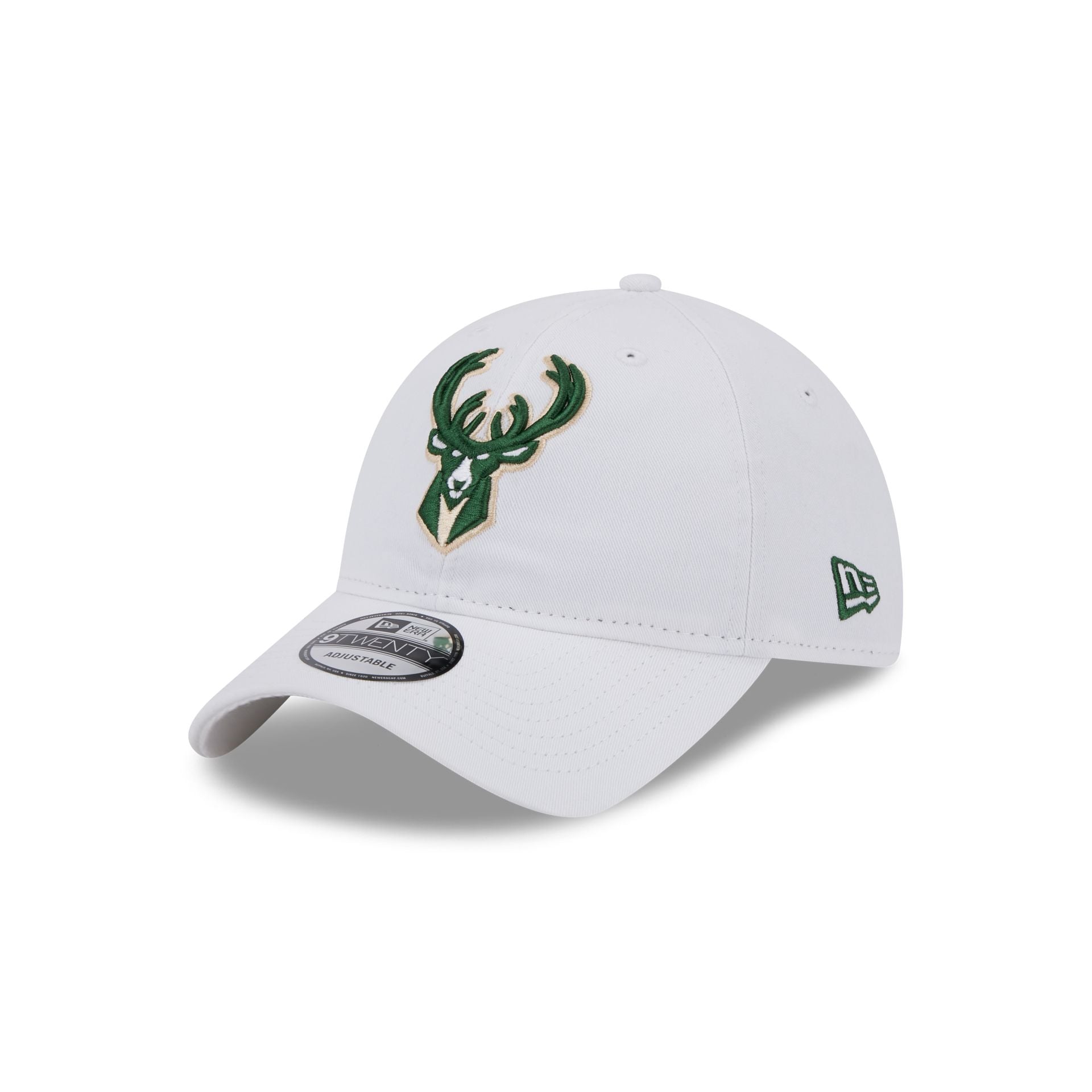 Milwaukee Bucks White 9TWENTY Adjustable