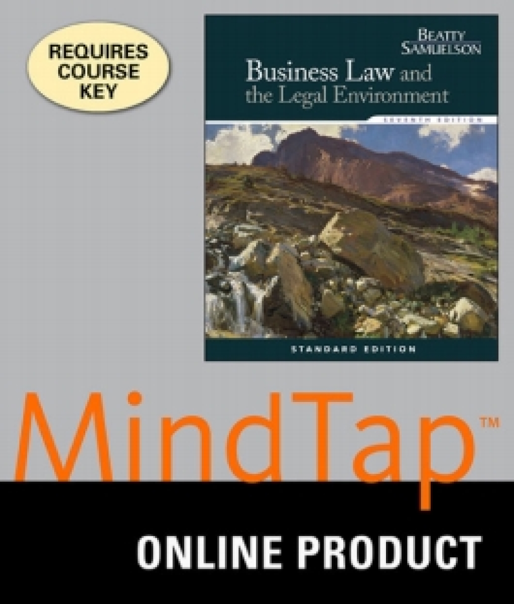 MindTap Business Law for Beatty/Samuelson's Business Law and the Legal Environment, Standard Edition 7th Edition â€“ PDF/EPUB Version Downloadable