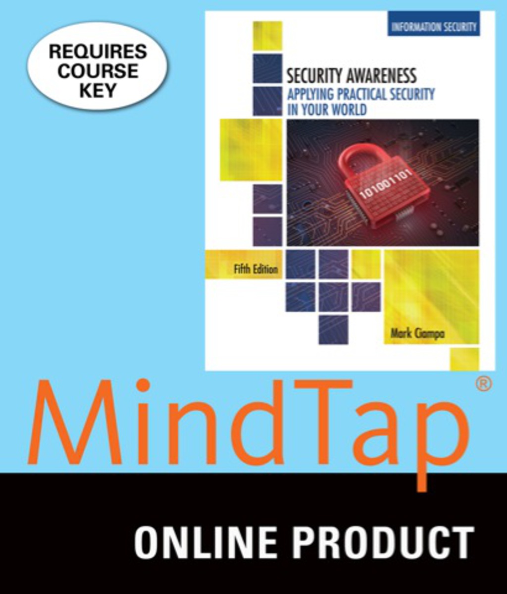 MindTap Information Security for Ciampa's Security Awareness: Applying Practical Security in Your World 5th Edition â€“ PDF/EPUB Version Downloadable