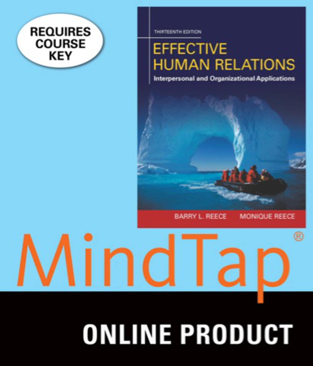 MindTap Management for Reece/Reece's Effective Human Relations: Interpersonal and Organizational Applications 13th Edition â€“ PDF/EPUB Version Downloadable