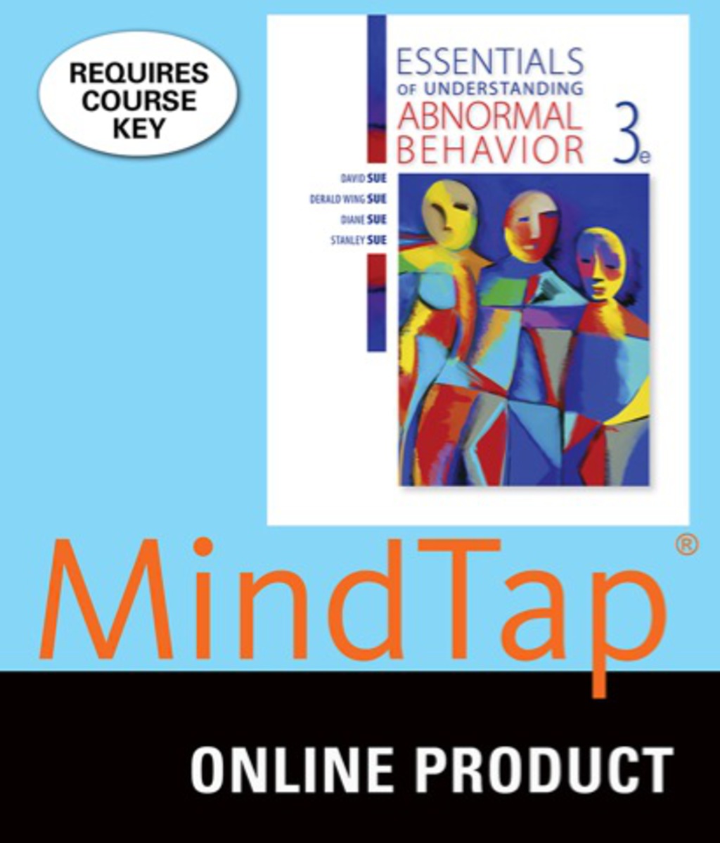 MindTap Psychology for Sue/Sue/Sue's Essentials of Understanding Abnormal Behavior 3rd Edition â€“ PDF/EPUB Version Downloadable
