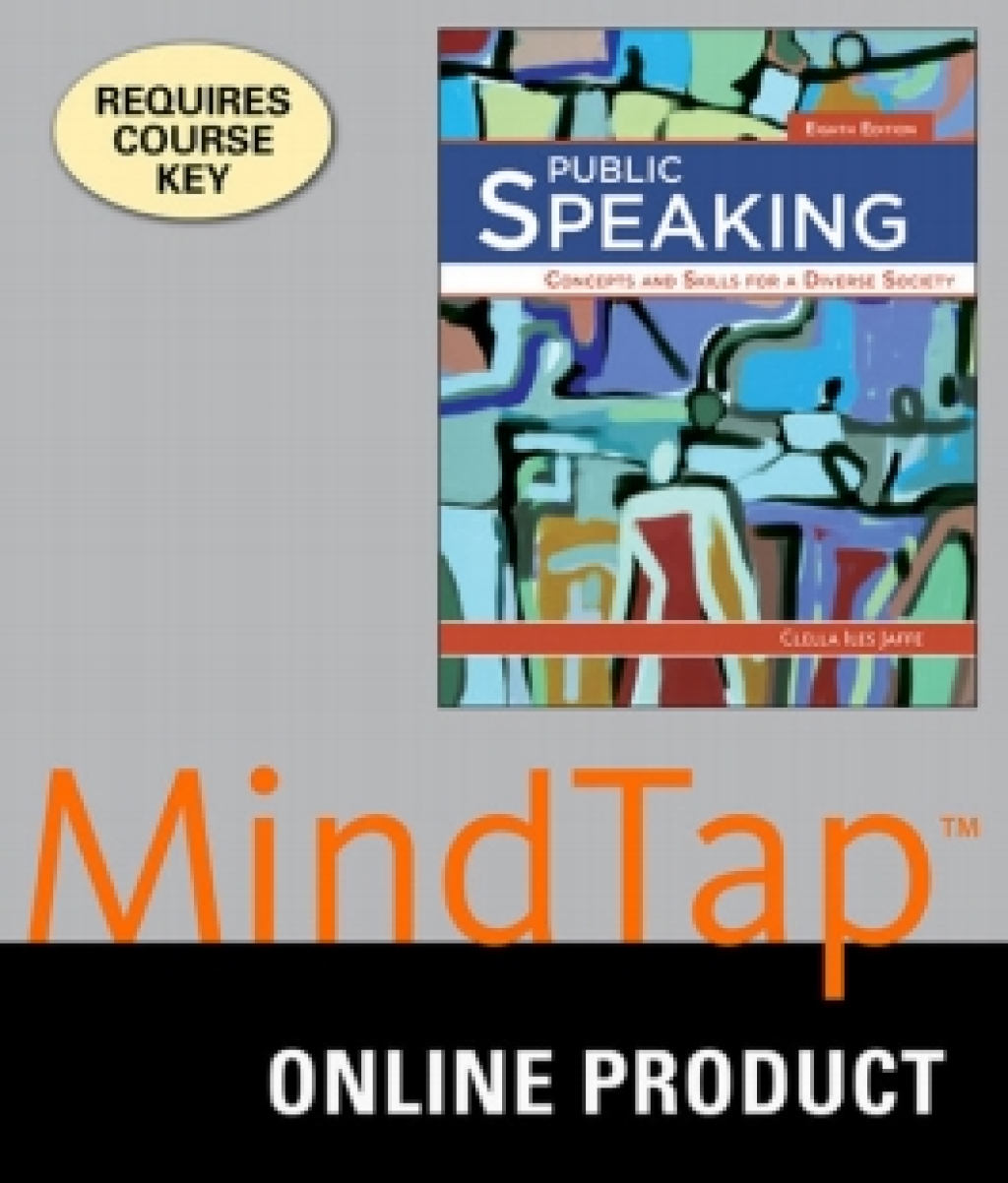 MindTap Speech for Jaffe's Public Speaking: Concepts and Skills for a Diverse Society 8th Edition â€“ PDF/EPUB Version Downloadable