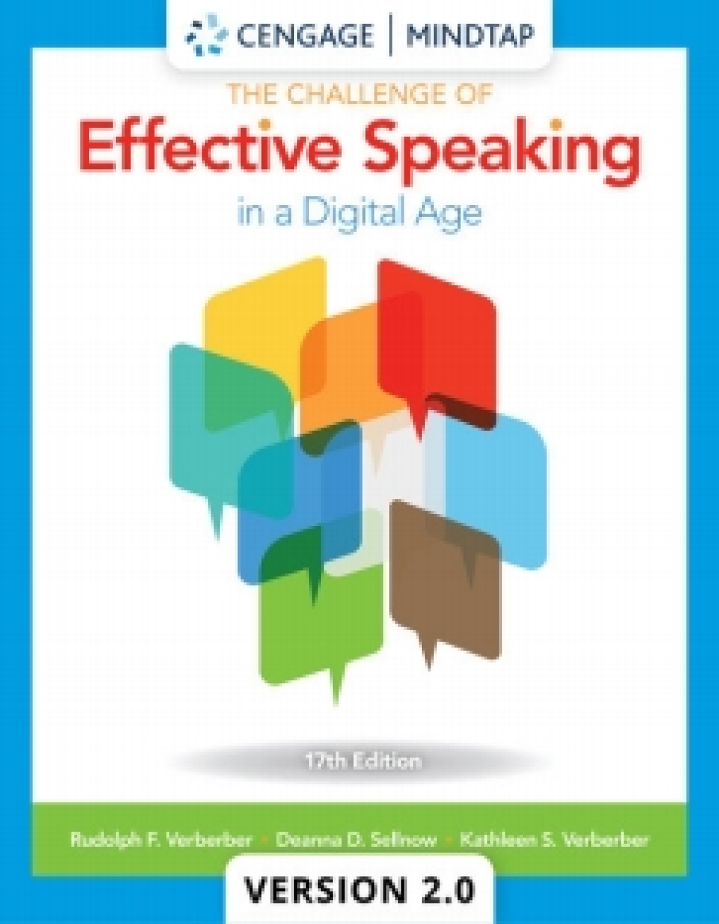 MindTap V2.0 for Verderber/Sellnow/Verderber's The Challenge of Effective Speaking in a Digital Age 17th Edition â€“ PDF/EPUB Version Downloadable
