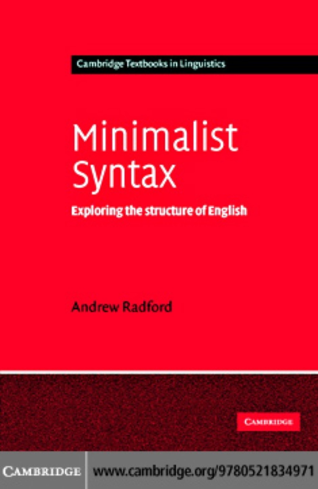 Minimalist Syntax Exploring the Structure of English 1st Edition â€“ PDF/EPUB Version Downloadable