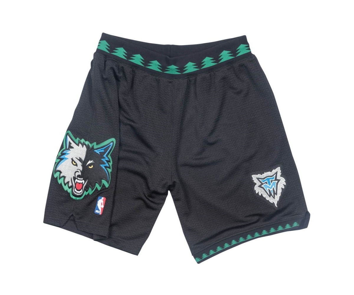 Minnesota Timberwolves 2003-04 Alternate Shorts Black - Basketball Shorts Store