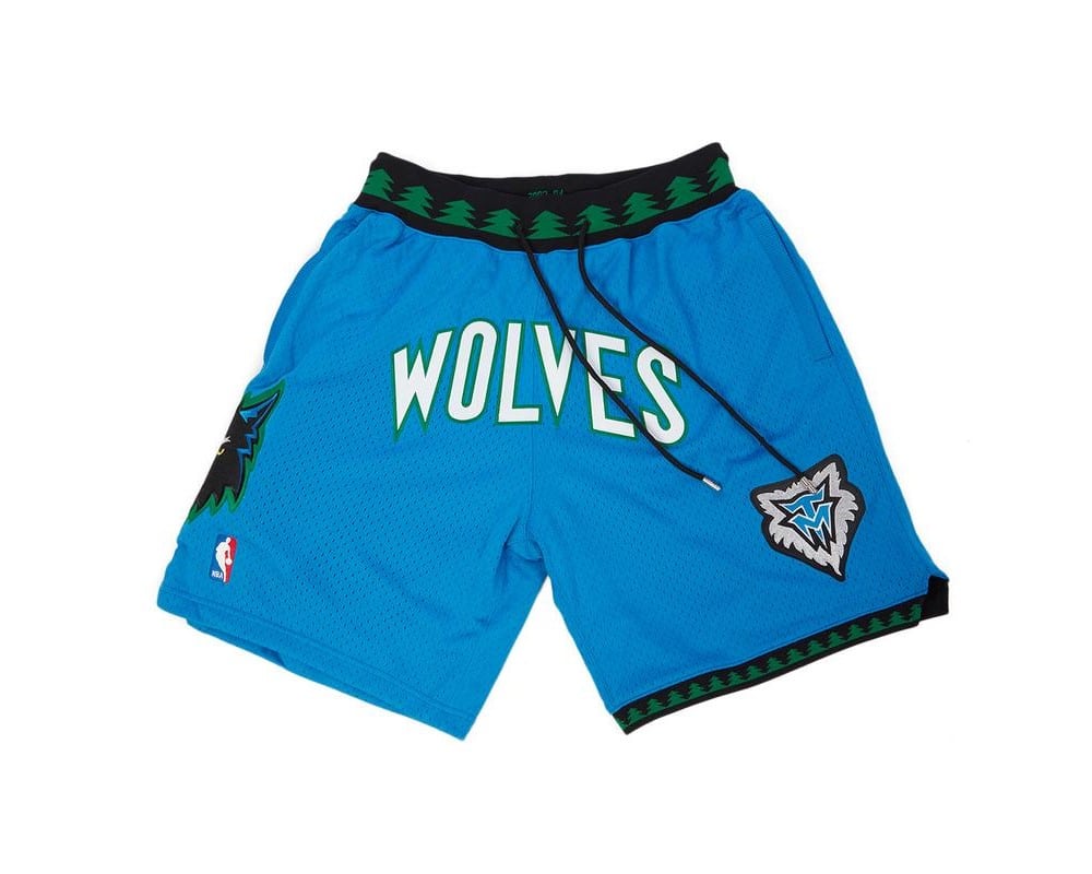 Minnesota Timberwolves 96-97 Shorts Blue - Basketball Shorts Store