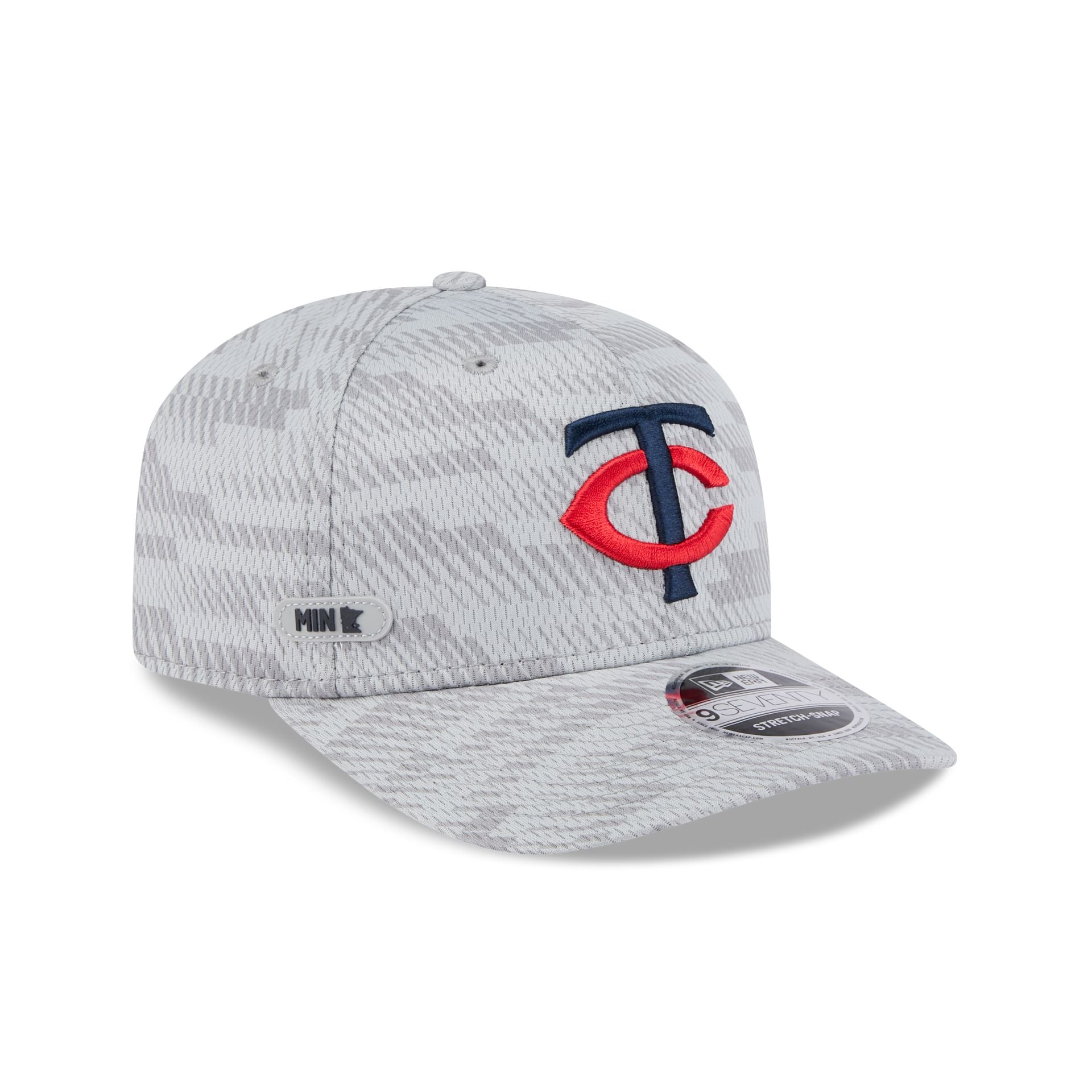Minnesota Twins 2025 Clubhouse Gray 9SEVENTY Stretch-Snap