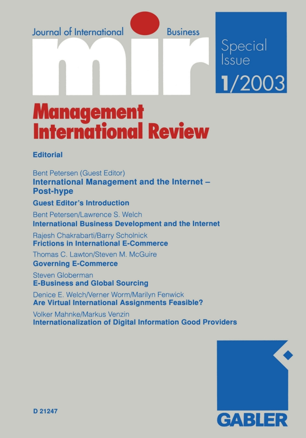 mir: Management International Review 1st Edition â€“ PDF/EPUB Version Downloadable