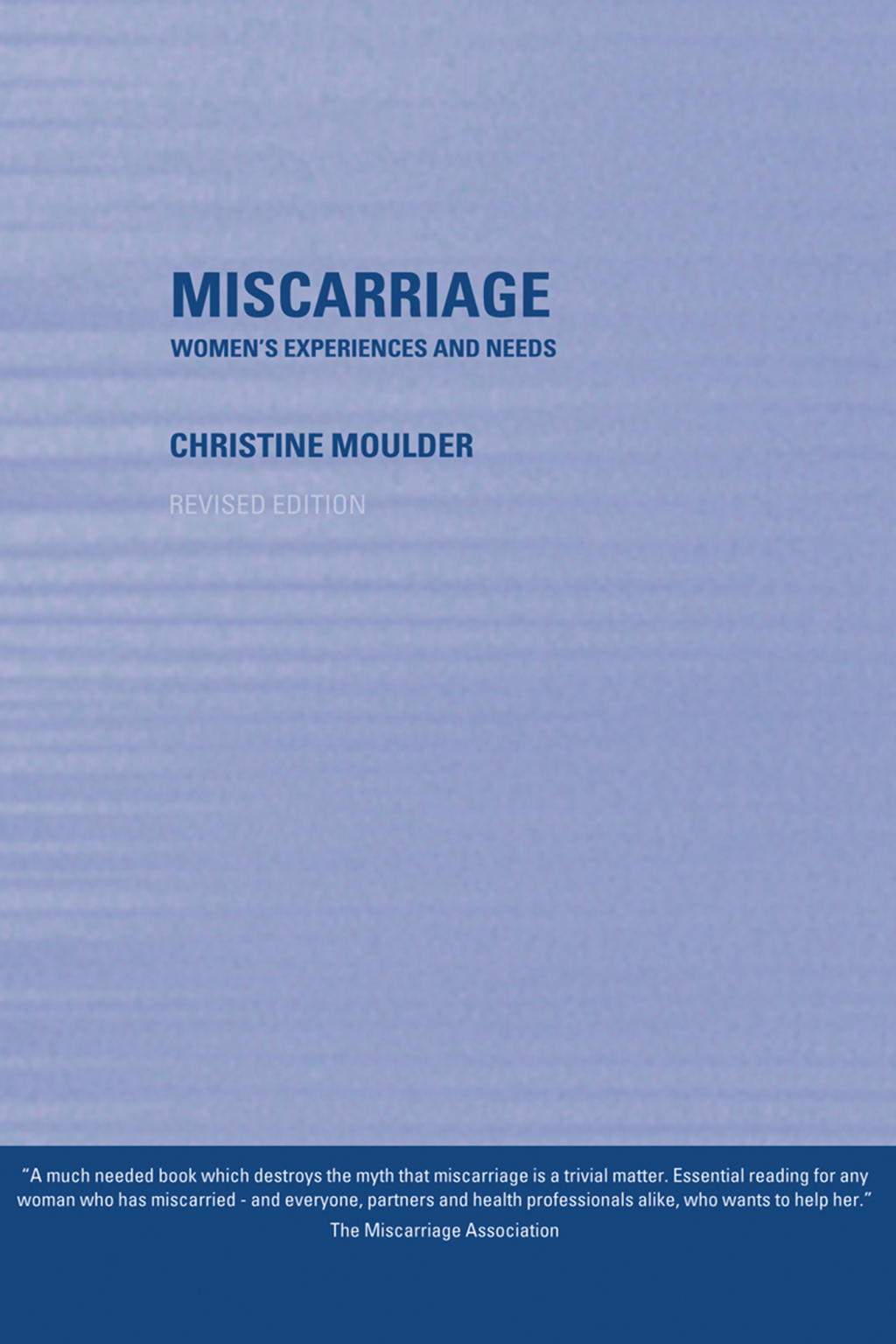 Miscarriage Women's Experiences and Needs 1st Edition â€“ PDF/EPUB Version Downloadable