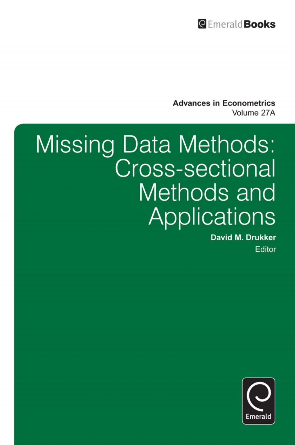 Missing Data Methods Cross-Sectional Methods and Applications  â€“ PDF/EPUB Version Downloadable