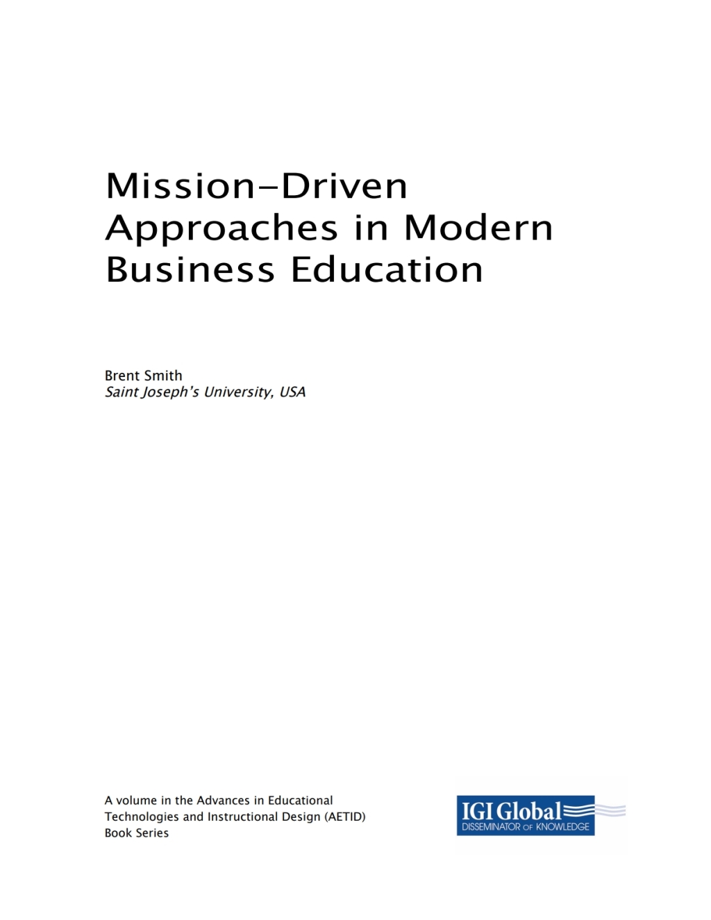 Mission-Driven Approaches in Modern Business Education  â€“ PDF/EPUB Version Downloadable