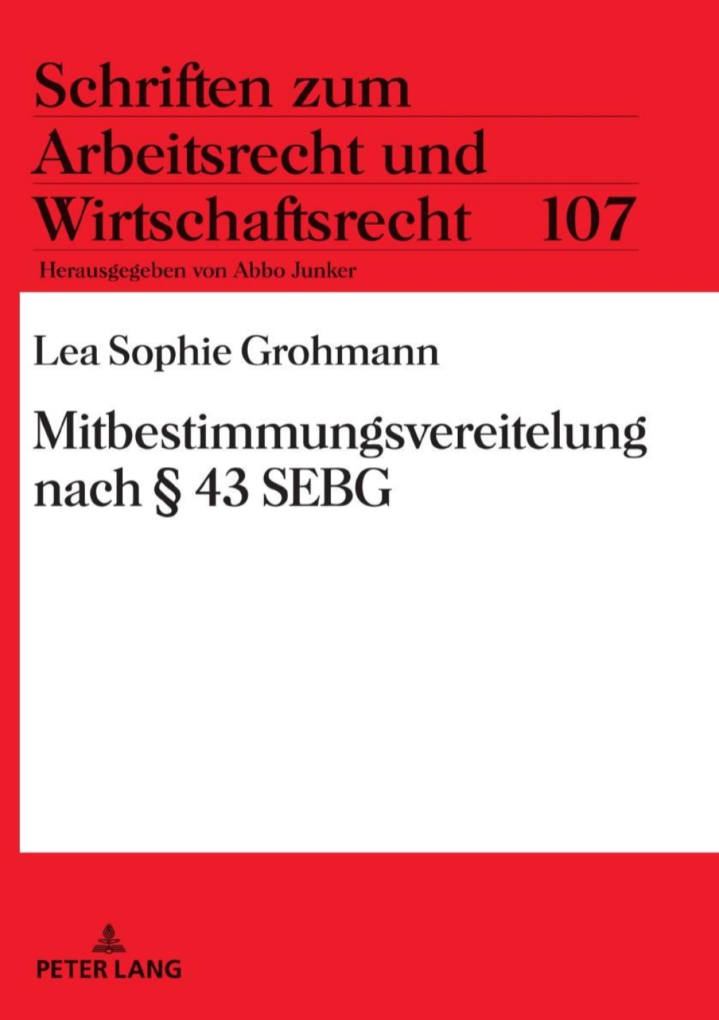 Mitbestimmungsvereitelung nach Â§ 43 SEBG 1st Edition â€“ PDF/EPUB Version Downloadable