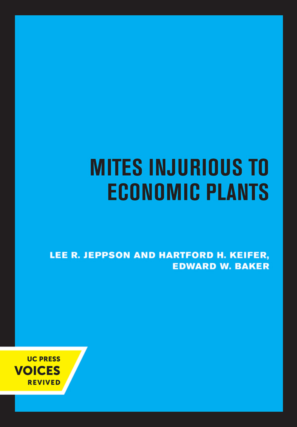 Mites Injurious to Economic Plants 1st Edition â€“ PDF/EPUB Version Downloadable