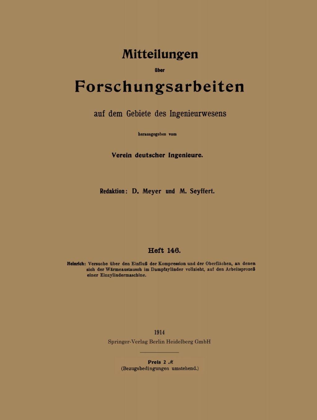 Mitteilungen Ã¼ber Forschungsarbeiten auf dem Gebiete des Ingenieurwesens  â€“ PDF/EPUB Version Downloadable