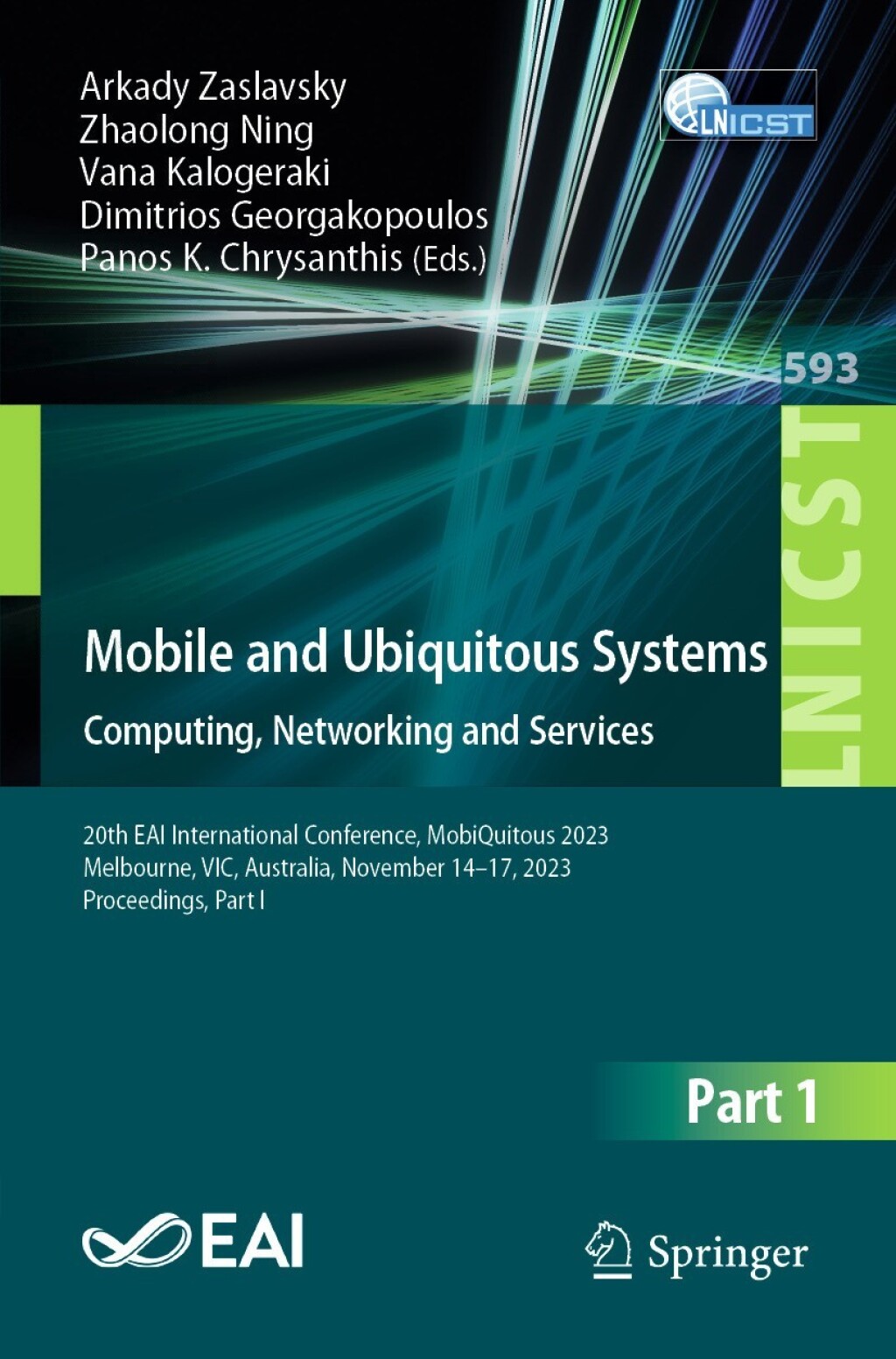 Mobile and Ubiquitous Systems: Computing, Networking and Services 20th EAI International Conference, MobiQuitous 2023, Melbourne, VIC, Australia, November 14â€“17, 2023, Proceedings, Part I  â€“ PDF/EPUB Version Downloadable