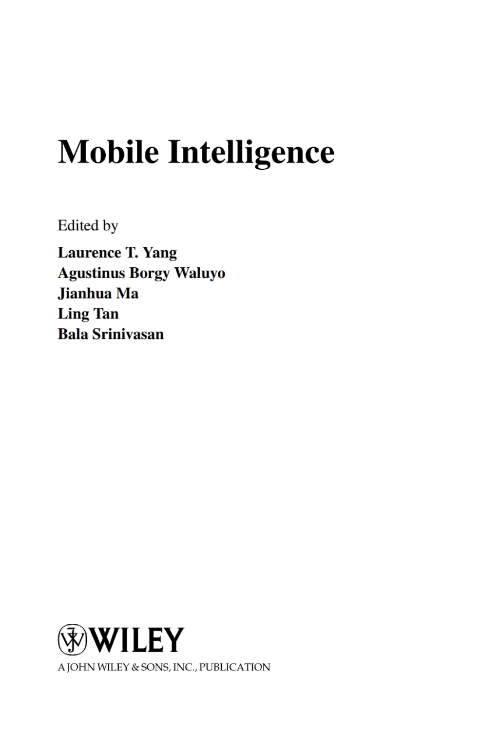 Mobile Intelligence 1st Edition â€“ PDF/EPUB Version Downloadable