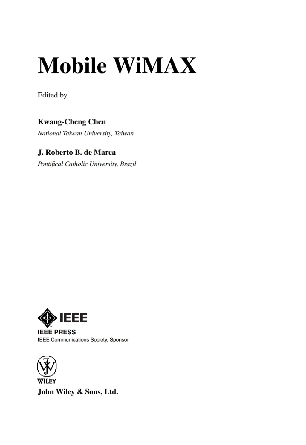 Mobile WiMAX 1st Edition â€“ PDF/EPUB Version Downloadable