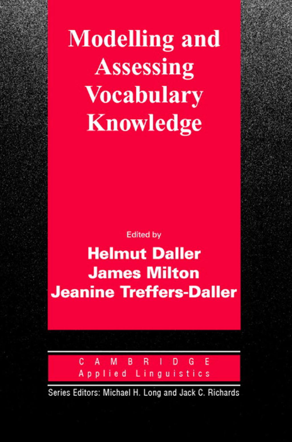 Modelling and Assessing Vocabulary Knowledge - (PDF/EPUB Version)