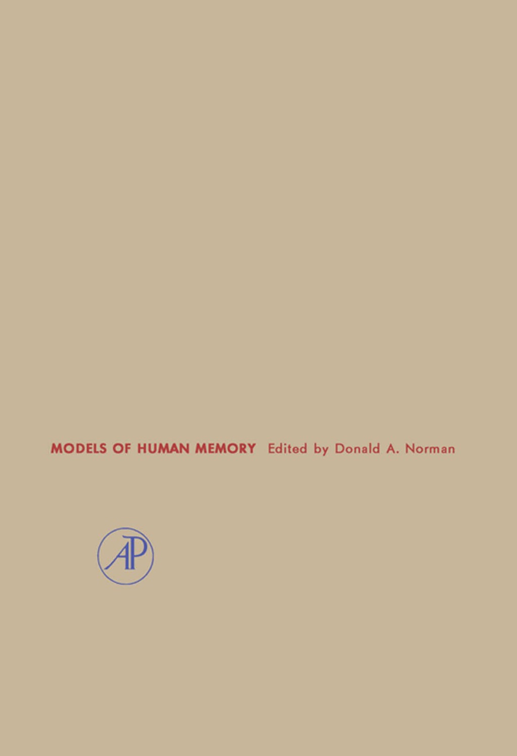 Models of Human Memory  â€“ PDF/EPUB Version Downloadable