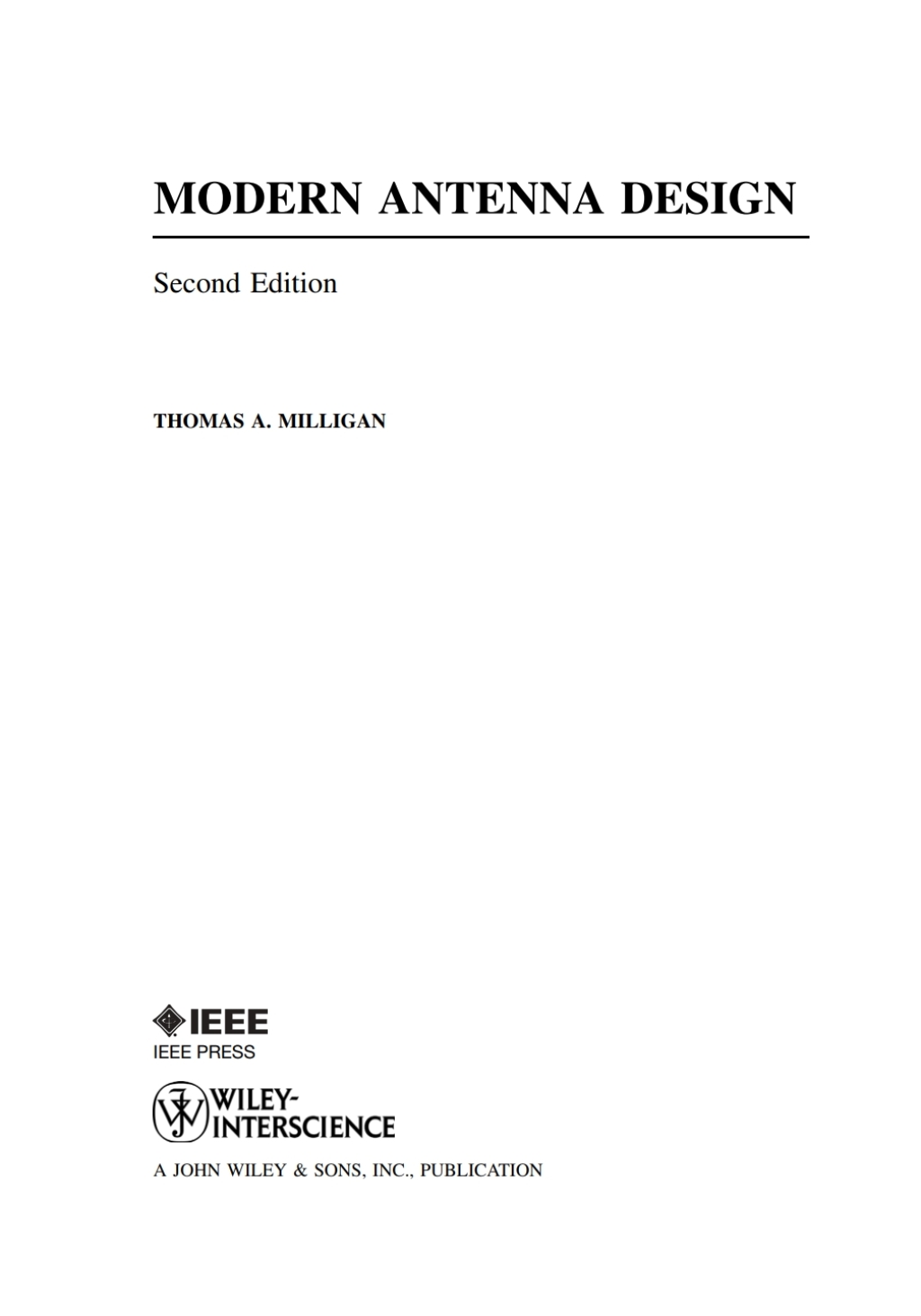 Modern Antenna Design 2nd Edition â€“ PDF/EPUB Version Downloadable